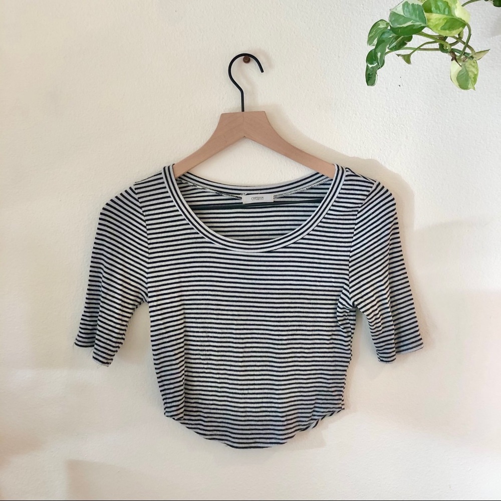 Striped Cropped Top